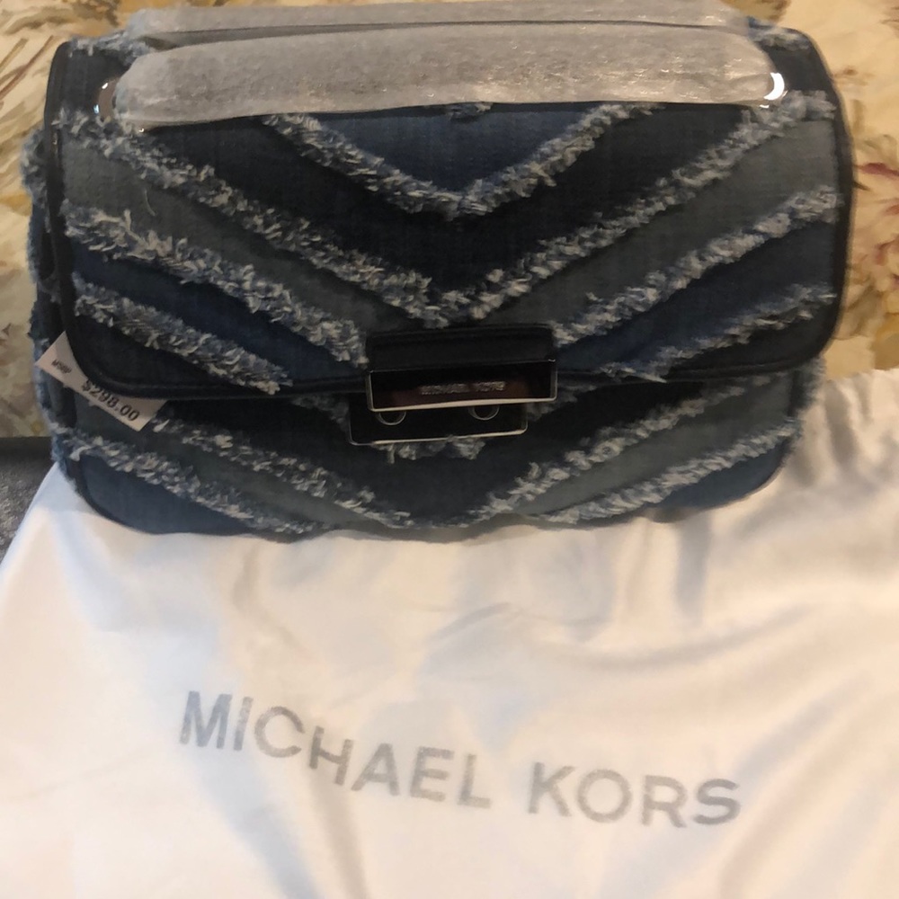MK multi blue shoulder bag